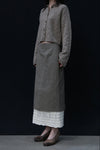 SWAYING 24 Autumn and Winter Thick Lapel Cardigan SW-SW24AW1T71-HZ Gray Brown SW-SW24AW1T70
